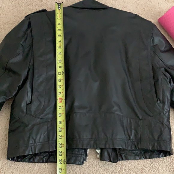 Men’s Leather Biker Jacket - Picture 12 of 12